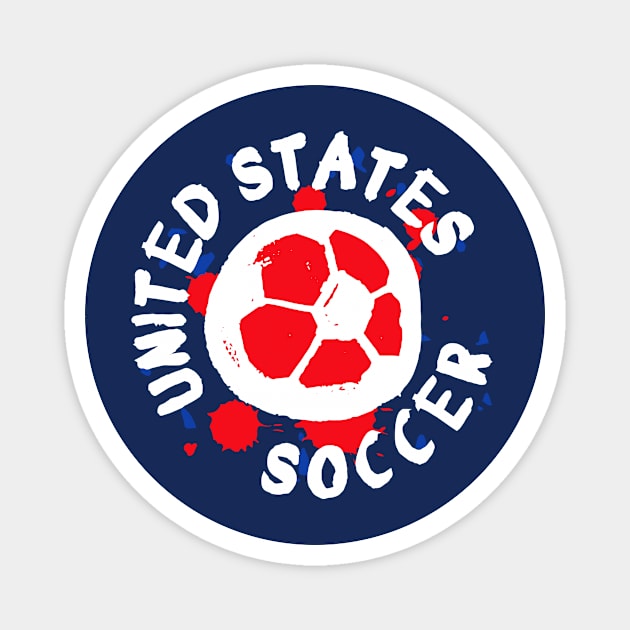 USA Soccer 02 Magnet by Very Simple Graph